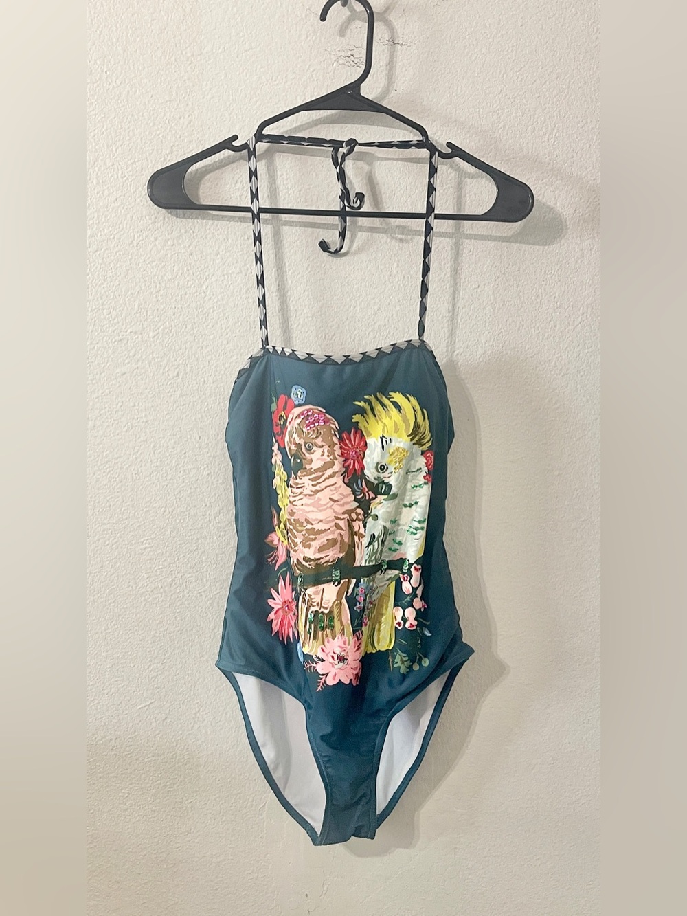 The Bold Bohemian Tropical Birds One Piece Swimsuit | Multicolor | Size Small - Picture 2 of 4